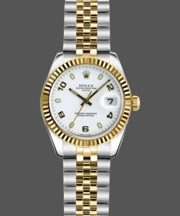 Rolex Datejust 179173 White Arabic Numerals Dial Fluted Bezel 26MM Lady Replica Watch