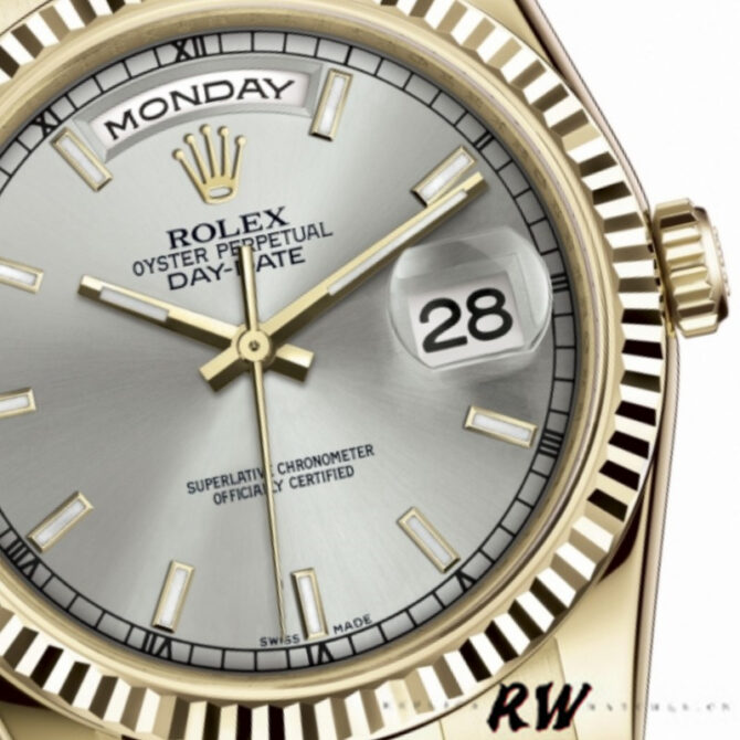Replica Rolex Day-Date 118239 MOP Diamond Dial 36mm Unisex Watch