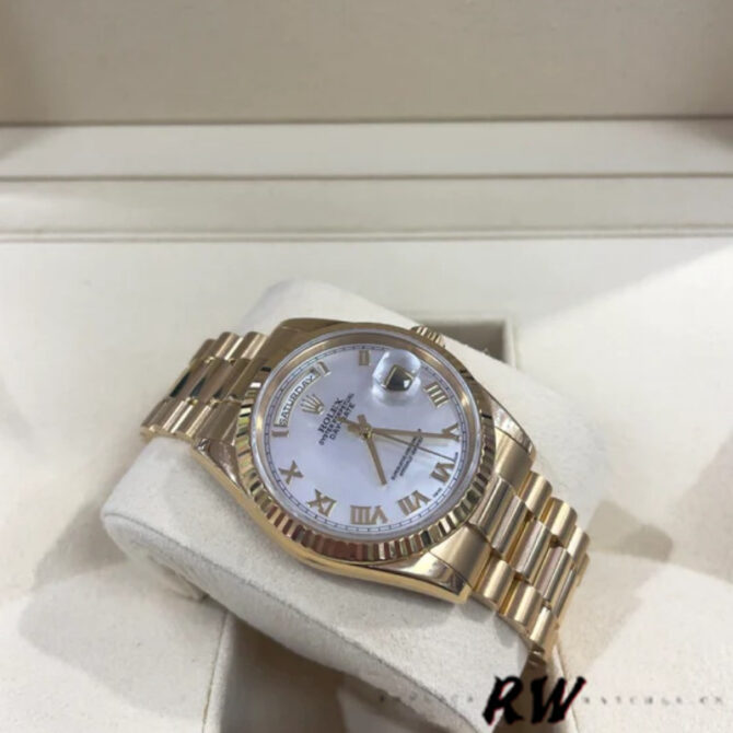 Replica Rolex Day-Date 118235 Rose Gold Chocolate Brown Dial 36mm Unisex Watch
