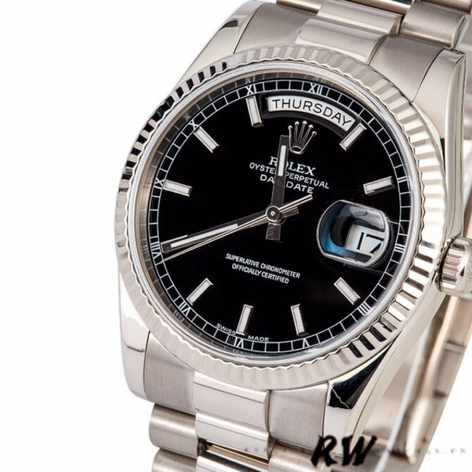 Replica Rolex Day-Date 118235 Rose Gold Chocolate Brown Dial 36mm Unisex Watch