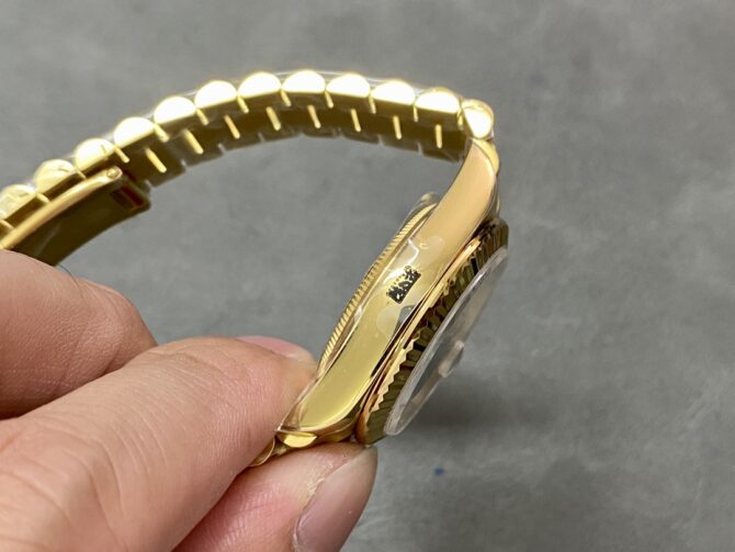 Rolex Datejust 31 Yellow Gold Silver Diamond Dial M278278 0034 Women's Watch