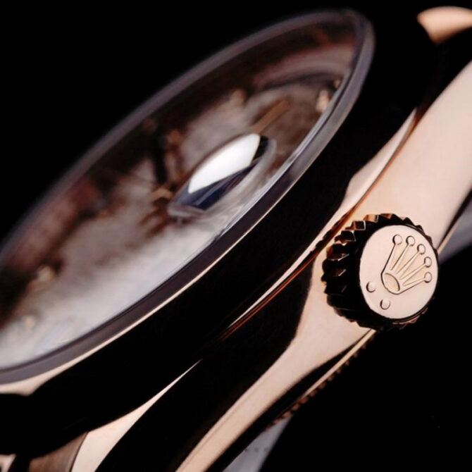 Replica Rolex Day-Date 118209 White Gold Silver Diamond Dial Automatic 36mm Unisex Watch