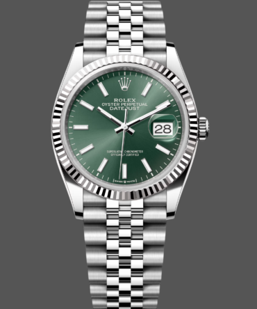 Rolex Datejust 126234 Stainless Steel Mint Green Dial 36MM Unisex Replica Watch