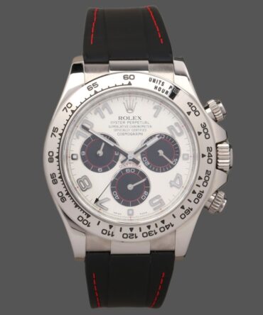 Rolex Daytona 116519 Panda Dial Black Rubber Strap 40mm Mens Replica Watch