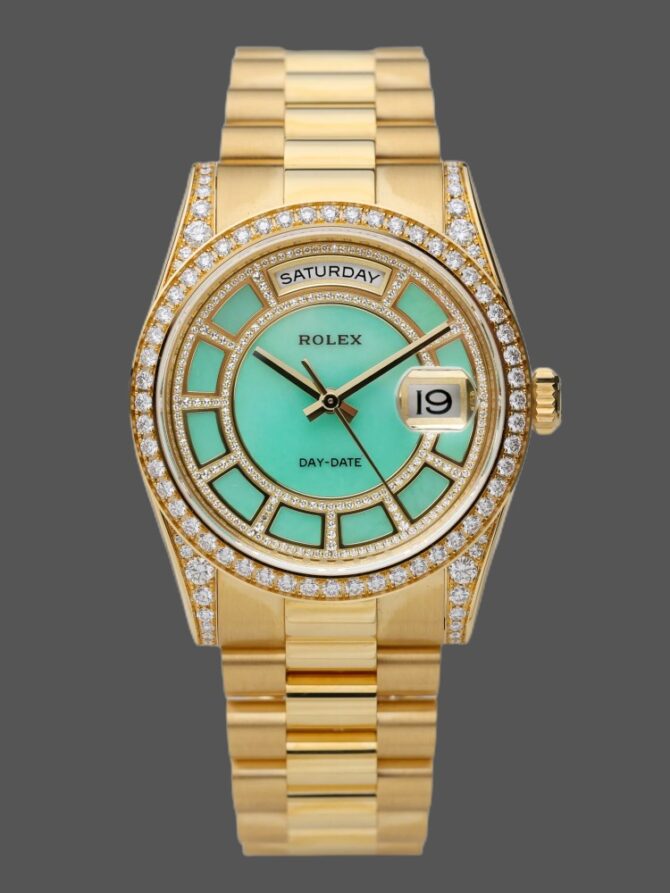Replica Rolex Day-Date 118389 Meteorite Grey Dial 36MM Unisex Watch