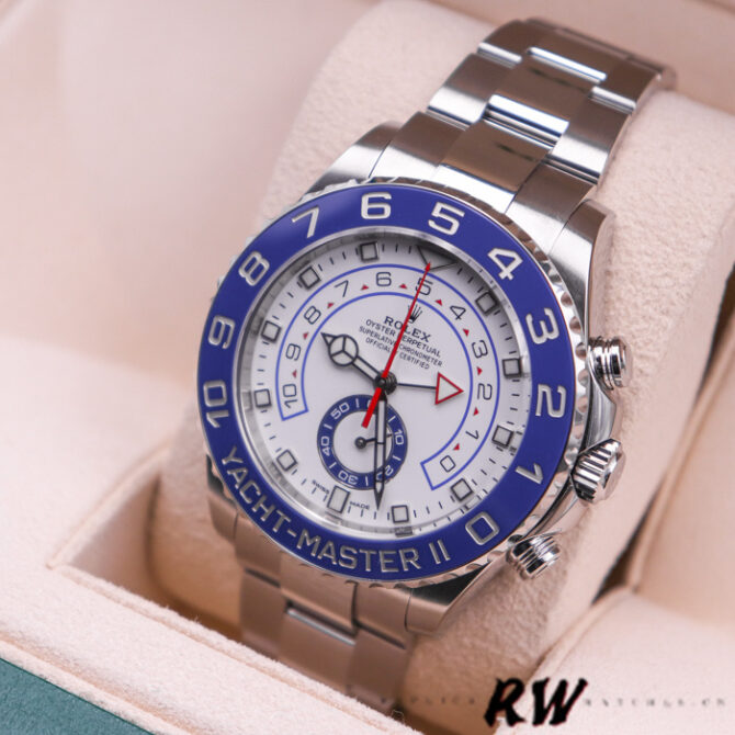 Rolex Yacht-Master II 116680 White Square Dial 44mm Mens Replica Watch