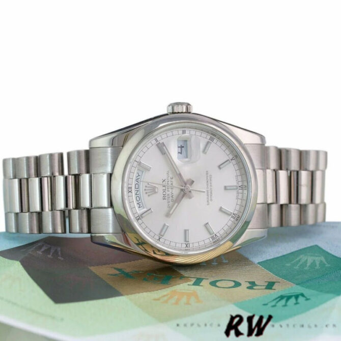 Replica Rolex Day-Date 118235 Rose Gold Chocolate Brown Dial 36mm Unisex Watch