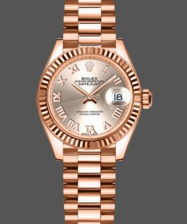 Rolex Datejust 279175 Sundust Roman Numeral Dial Fluted Bezel 28mm Lady Replica Watch