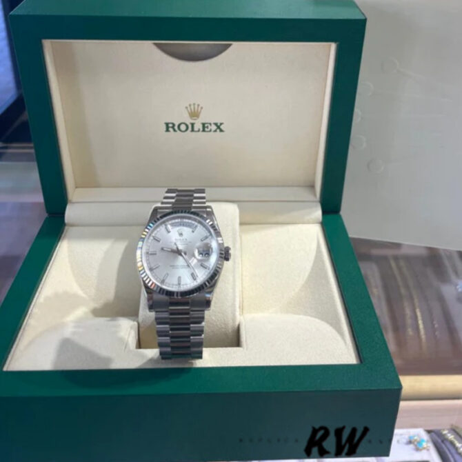 Replica Rolex Day-Date 118388 Black Diamond Dial 36mm Unisex Watch