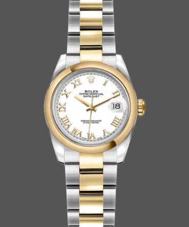 Rolex Datejust 179163 White Roman Numeral Dial 26MM Lady Replica Watch