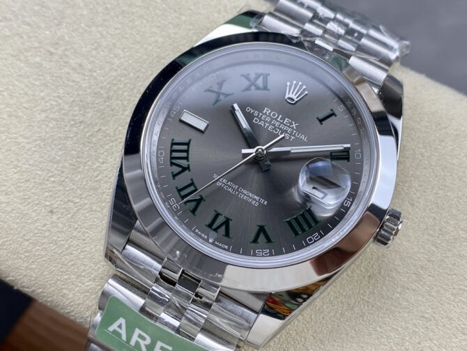 Rolex Datejust 41mm Stainless Steel m126300 0014 Slate Roman Jubilee