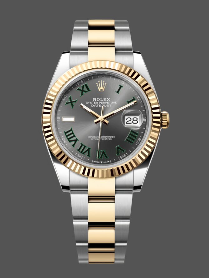 Rolex Datejust Grey Two Tone M126333 0019 41mm Mens
