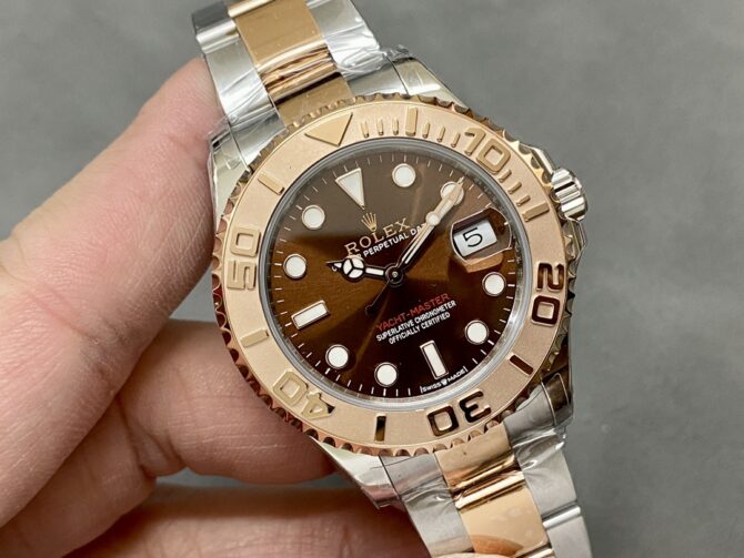 Rolex Yacht-Master 268621 Everose Bezel Chocolate Dial 37mm Unisex Replica Watch