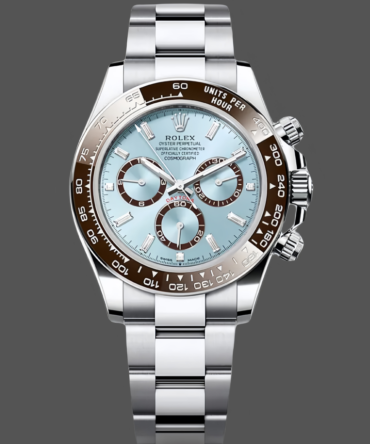 Rolex Platinum Cosmograph Daytona Ice Blue Ice Blue Diamond Baguette Mark 126506 0002