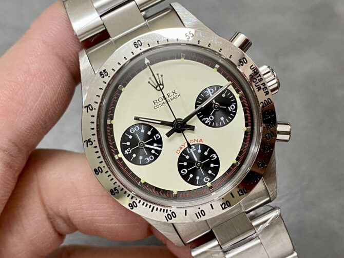 Rolex Daytona 6239 Stainless Steel White & Black Dial Vintage Men's Watch