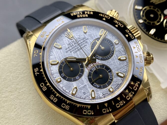 Rolex Cosmograph Daytona 116518LN Meteorite and Black Index Dial 40mm Mens Replica Watch