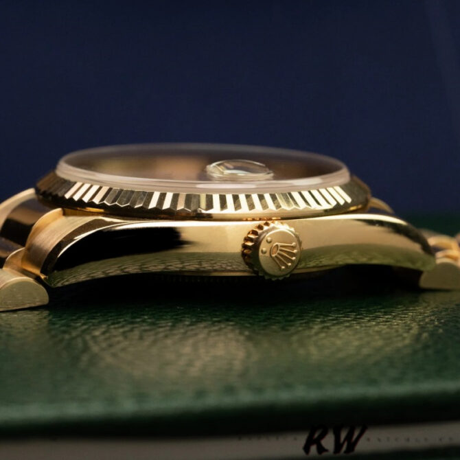 Replica Rolex Day-Date 118235 Rose Gold Chocolate Brown Dial 36mm Unisex Watch