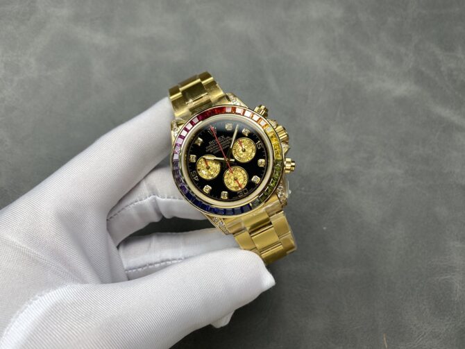 Rolex Daytona Chronograph Automatic Chronometer Diamond Black Dial 116598RBOW 0001