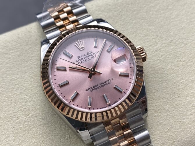 Rolex Lady Datejust 31 Two-Tone Fluted Rose Jubilee 279171 0023
