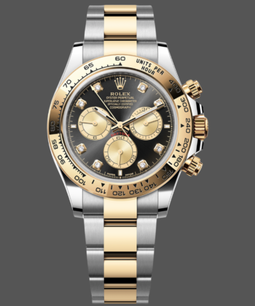 Rolex Two Tone Daytona 126503 0002 Black Diamond Replica Watch