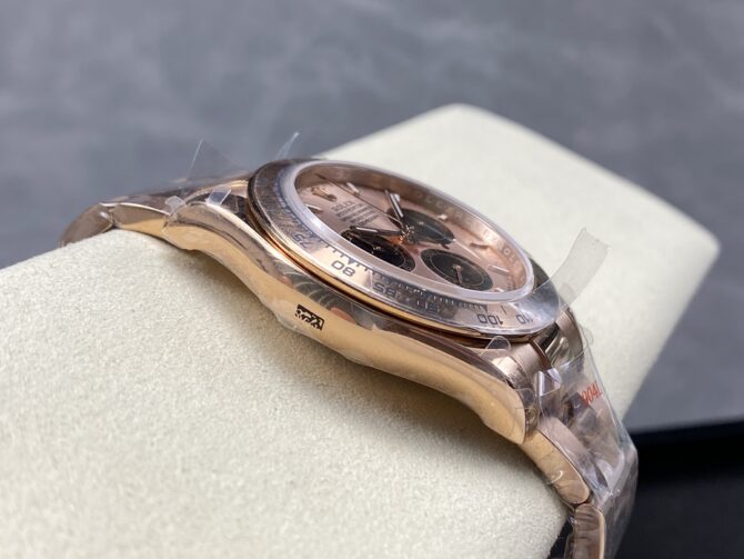 Rolex Daytona 126505 Everose Gold Sundust Panda Dial 40MM Mens Replica Watch