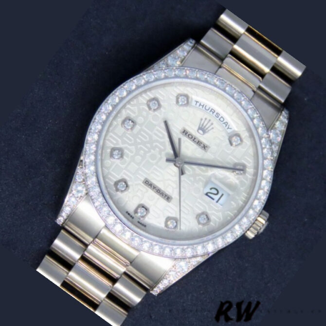 Replica Rolex Day-Date 118389 Meteorite Grey Dial 36MM Unisex Watch