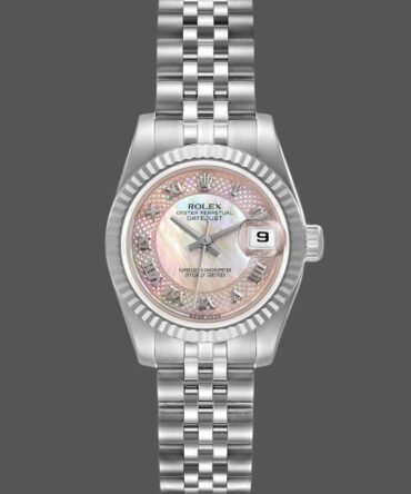 Rolex Datejust 179174 Decorated Mother Of Pearl Dial Fluted Bezel 26MM Lady Replica Watch