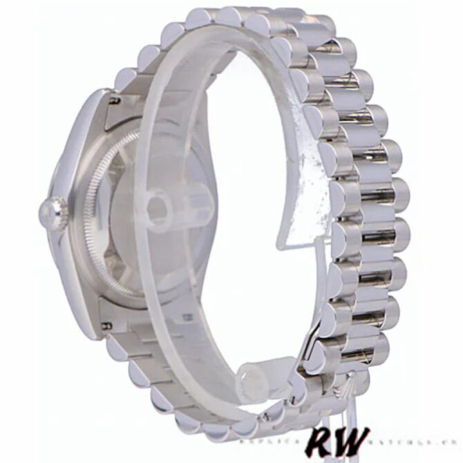 Replica Rolex Day-Date 118296 Platinum MOP Dial Diamond 36mm Unisex Watch
