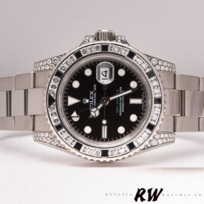Rolex GMT Master II 116759SANR Black Dial 40mm Mens Replica Watch