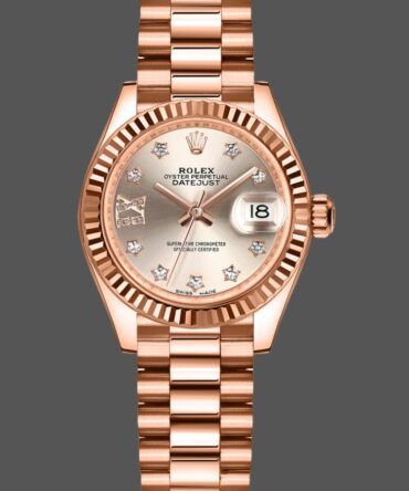 Rolex Datejust 279175 Sundust Diamonds Dial Fluted Bezel 28mm Lady Replica Watch