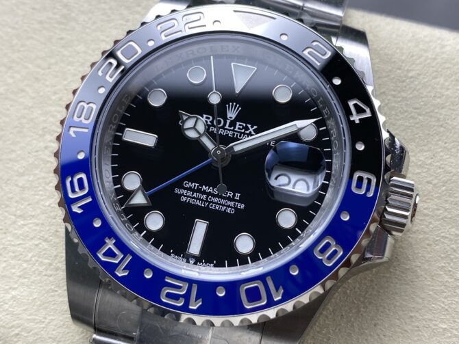 Rolex GMT-Master II Batman 116710BLNR Black Dial 40mm Mens Replica Watch
