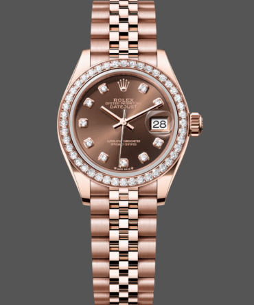 Rolex Datejust 28 Chocolate Diamond Dial m279135rbr 0018 Women's Watch