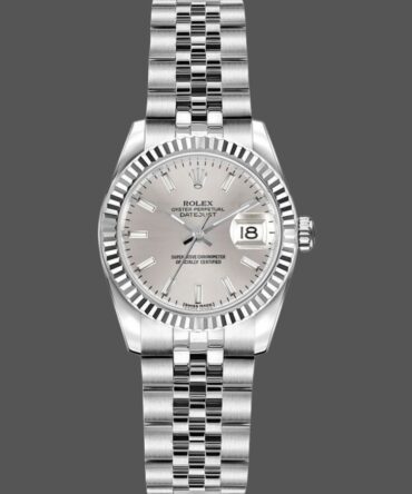Rolex Datejust 179174 Silver Index Dial Fluted Bezel 26MM Lady Replica Watch