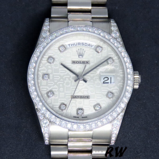 Replica Rolex Day-Date 118389 Meteorite Grey Dial 36MM Unisex Watch