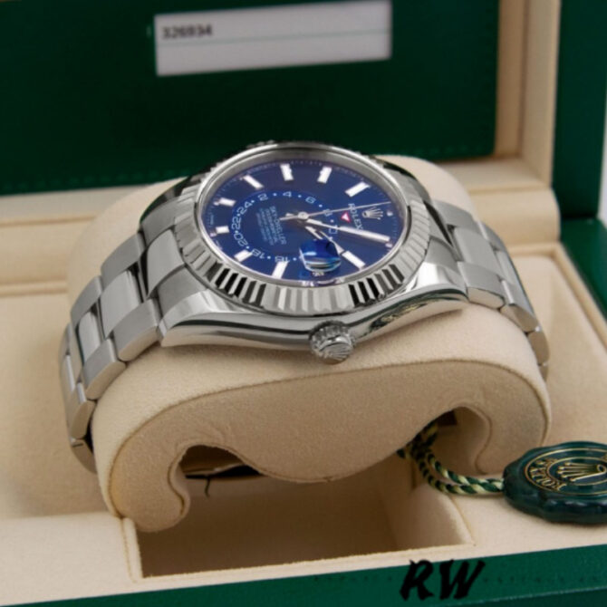 Rolex Sky-Dweller 42 m336934 0005 Stainless Steel Blue Dial Replica Watch