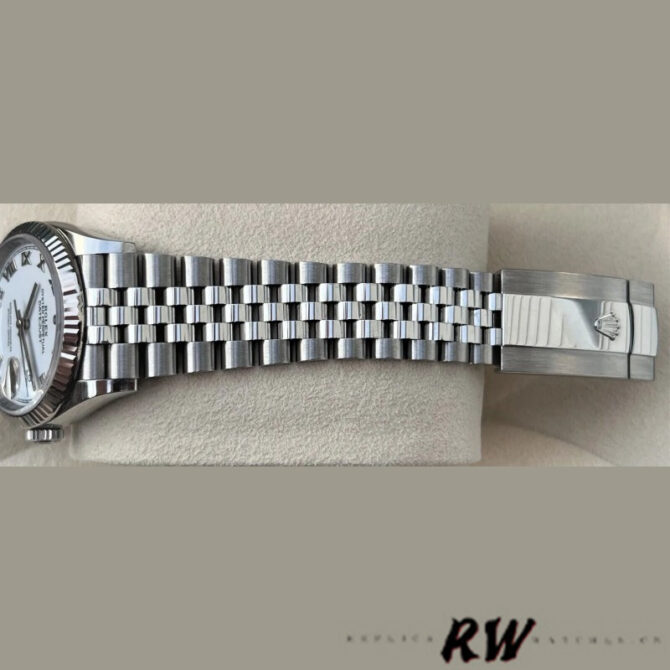 Rolex Datejust 126234 Fluted Bezel White Roman Dial 36MM Unisex Replica Watch