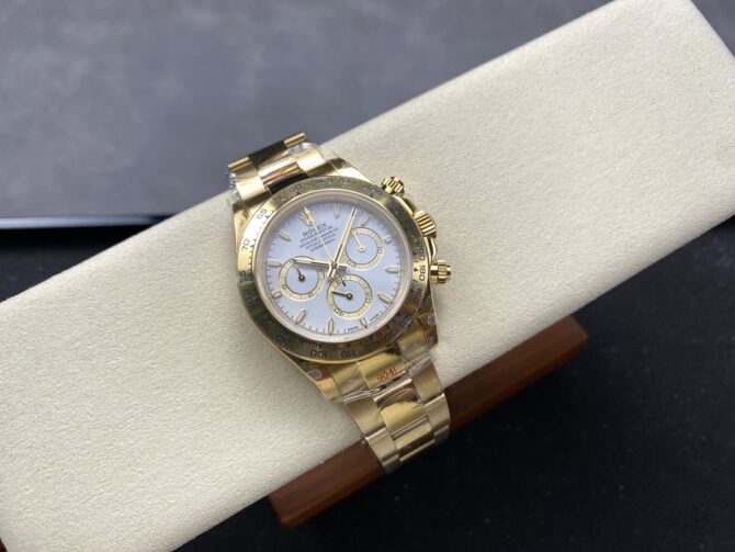 Rolex Daytona 126508 0001 18K Yellow gold White Dial Replica Watch