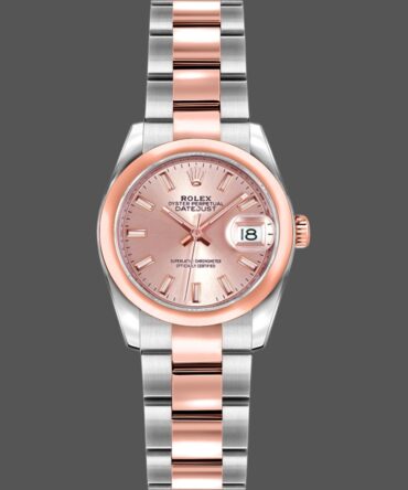 Rolex Datejust 179161 Stainless Steel and Everose Gold Pink Index Dial 26MM Lady Replica Watch