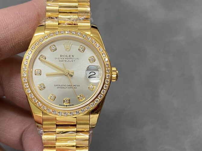Rolex Datejust 179138 Silver Diamond Dial 26MM Lady Replica Watch