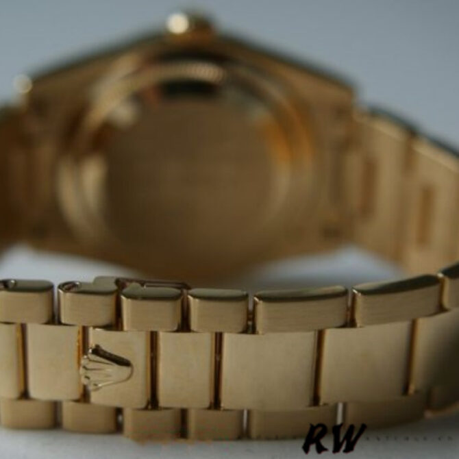 Replica Rolex Day-Date 118209 Black dial white gold 36mm Unisex Watch
