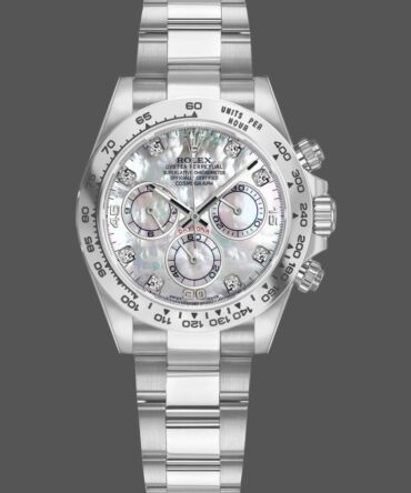 Rolex Cosmograph Daytona 116509 White Mother of Pearl Dial 40MM Mens Replica Watch