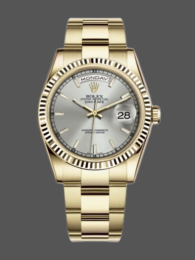 Replica Rolex Day-Date 118239 MOP Diamond Dial 36mm Unisex Watch
