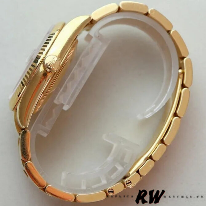 Replica Rolex Day-Date 118235 Rose Gold Chocolate Brown Dial 36mm Unisex Watch