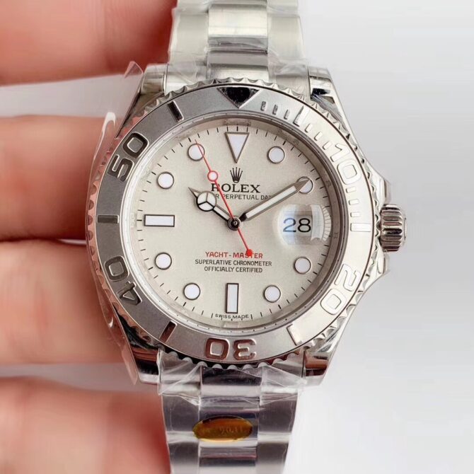 Rolex Yacht Master 16622 Silver Dial 40mm Mens Replica Ratch