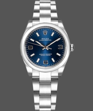 Rolex Oyster Perpetual 177200 Blue Dial Domed Bezel 31mm Lady Replica Watch