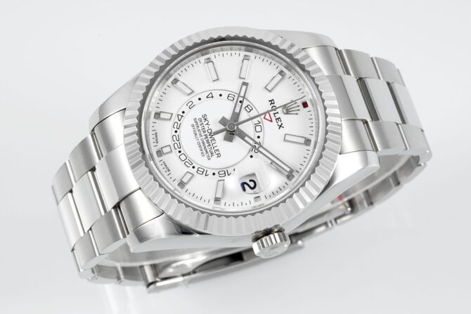 Rolex Sky-Dweller 326934 Stainless Steel White Dial 42MM Replica Watch