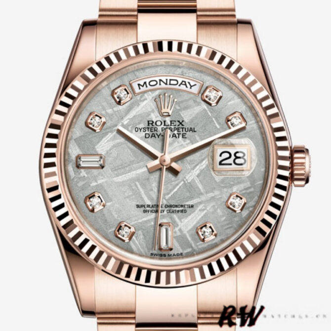 Replica Rolex Day-Date 118238 MOP White Dial 36mm Unisex Watch