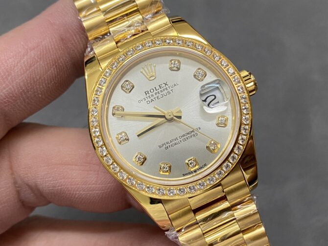 Rolex Datejust 179138 Silver Diamond Dial 26MM Lady Replica Watch