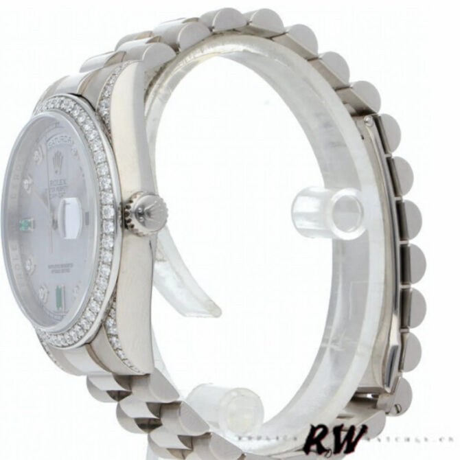 Replica Rolex Day-Date 118389 Meteorite Grey Dial 36MM Unisex Watch