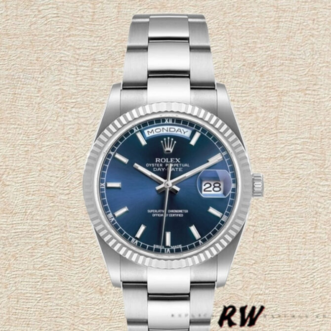 Replica Rolex Day-Date 118235 Rose Gold Chocolate Brown Dial 36mm Unisex Watch